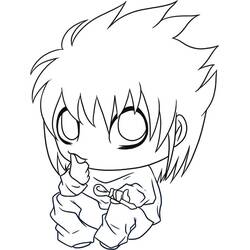 ぬりえページ: デスノート (アニメとマンガ) #183150 - 無料の印刷可能なぬりえページ