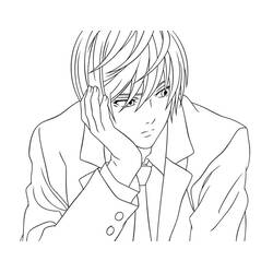 ぬりえページ: デスノート (アニメとマンガ) #183157 - 無料の印刷可能なぬりえページ