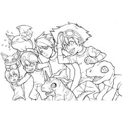 ぬりえページ: デジモン (アニメとマンガ) #51424 - 無料の印刷可能なぬりえページ