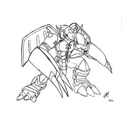 ぬりえ: デジモン - 無料の印刷可能なぬりえページ