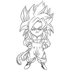 ぬりえページ: ドラゴンボールZのゴジータ (アニメとマンガ) #191508 - 無料の印刷可能なぬりえページ