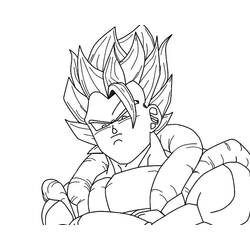 ぬりえページ: ドラゴンボールZのゴジータ (アニメとマンガ) #191509 - 無料の印刷可能なぬりえページ