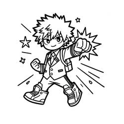 ぬりえページ: 爆豪勝己 (アニメとマンガ) #217084 - 無料の印刷可能なぬりえページ