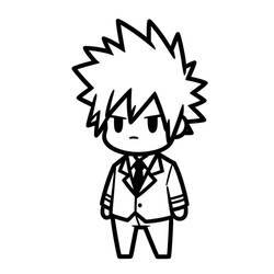 ぬりえページ: 爆豪勝己 (アニメとマンガ) #217088 - 無料の印刷可能なぬりえページ