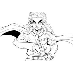 ぬりえページ: 煉獄杏寿郎 (アニメとマンガ) #220436 - 無料の印刷可能なぬりえページ