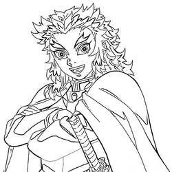 ぬりえページ: 煉獄杏寿郎 (アニメとマンガ) #220442 - 無料の印刷可能なぬりえページ