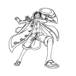 ぬりえページ: ルフィ (アニメとマンガ) #188692 - 無料の印刷可能なぬりえページ