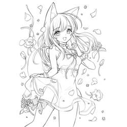 ぬりえページ: マンガガール (アニメとマンガ) #190650 - 無料の印刷可能なぬりえページ