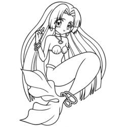 ぬりえページ: マーメイドメロディーぴちぴちピッチ (アニメとマンガ) #53699 - 無料の印刷可能なぬりえページ