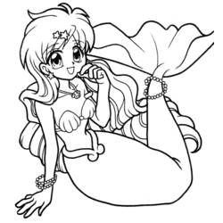 ぬりえページ: マーメイドメロディーぴちぴちピッチ (アニメとマンガ) #53776 - 無料の印刷可能なぬりえページ