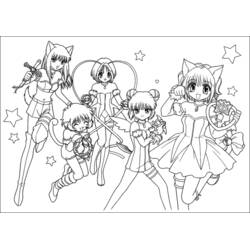 ぬりえ: 東京ミュウミュウ - 無料の印刷可能なぬりえページ