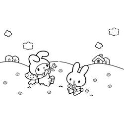 ぬりえページ: マイメロディ (アニメとマンガ) #220022 - 無料の印刷可能なぬりえページ