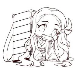 ぬりえページ: 禰豆子 (アニメとマンガ) #182832 - 無料の印刷可能なぬりえページ