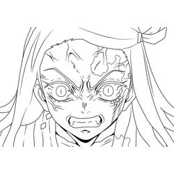 ぬりえページ: 禰豆子 (アニメとマンガ) #182848 - 無料の印刷可能なぬりえページ