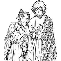 ぬりえページ: 胡蝶しのぶ (アニメとマンガ) #219311 - 無料の印刷可能なぬりえページ