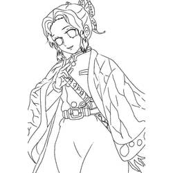 ぬりえページ: 胡蝶しのぶ (アニメとマンガ) #219312 - 無料の印刷可能なぬりえページ