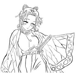 ぬりえページ: 胡蝶しのぶ (アニメとマンガ) #219314 - 無料の印刷可能なぬりえページ