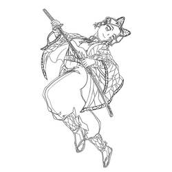 ぬりえページ: 胡蝶しのぶ (アニメとマンガ) #219317 - 無料の印刷可能なぬりえページ