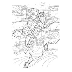 ぬりえページ: 胡蝶しのぶ (アニメとマンガ) #219318 - 無料の印刷可能なぬりえページ