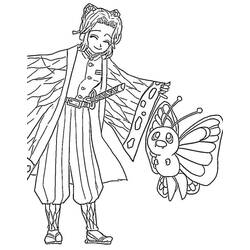 ぬりえページ: 胡蝶しのぶ (アニメとマンガ) #219325 - 無料の印刷可能なぬりえページ