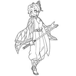 ぬりえページ: 胡蝶しのぶ (アニメとマンガ) #219326 - 無料の印刷可能なぬりえページ