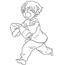 ぬりえページ: 善逸 (アニメとマンガ) #214114 - 無料の印刷可能なぬりえページ