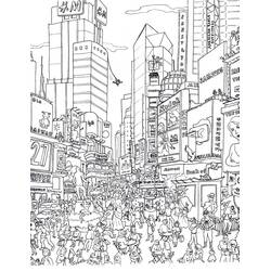 ぬりえページ: 都市 (建物と建築) #200590 - 無料の印刷可能なぬりえページ