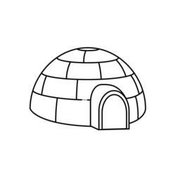 ぬりえ: イグルー - 無料の印刷可能なぬりえページ