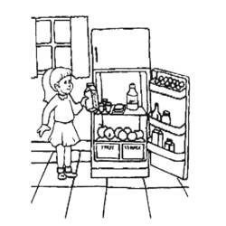 ぬりえページ: キッチン (建物と建築) #63524 - 無料の印刷可能なぬりえページ