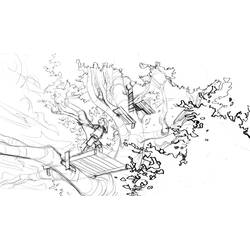 ぬりえページ: ツリーハウス (建物と建築) #66052 - 無料の印刷可能なぬりえページ