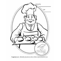 ぬりえページ: パン屋 (キャリアと職業) #89906 - 無料の印刷可能なぬりえページ