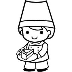 ぬりえページ: パン屋 (キャリアと職業) #89975 - 無料の印刷可能なぬりえページ