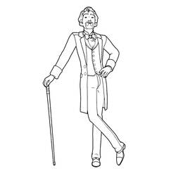 ぬりえページ: バレリーナ (キャリアと職業) #195040 - 無料の印刷可能なぬりえページ