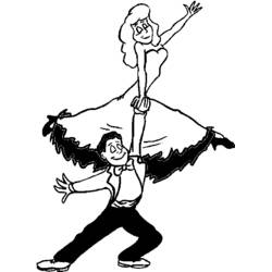 ぬりえページ: ダンサー (キャリアと職業) #92174 - 無料の印刷可能なぬりえページ