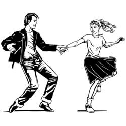 ぬりえページ: ダンサー (キャリアと職業) #92320 - 無料の印刷可能なぬりえページ