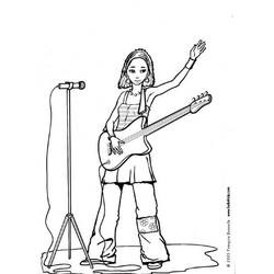 ぬりえページ: ギタリスト (キャリアと職業) #98063 - 無料の印刷可能なぬりえページ