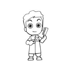 ぬりえページ: 美容師 (キャリアと職業) #91313 - 無料の印刷可能なぬりえページ