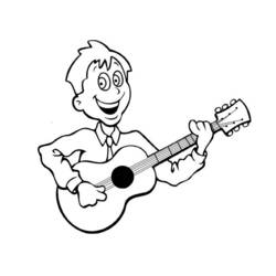 ぬりえ: ミュージシャン - 無料の印刷可能なぬりえページ