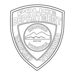 ぬりえページ: 警察官 (キャリアと職業) #105436 - 無料の印刷可能なぬりえページ