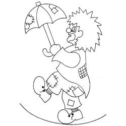 ぬりえ: 綱渡り師 - 無料の印刷可能なぬりえページ