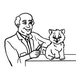 ぬりえページ: 獣医 (キャリアと職業) #213834 - 無料の印刷可能なぬりえページ