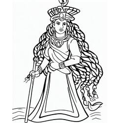 ぬりえページ: アセナテ (アニメキャラクター) #182347 - 無料の印刷可能なぬりえページ