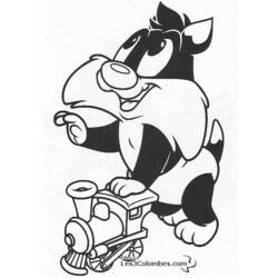 ぬりえページ: ベビー・ルーニー・テューンズ (アニメキャラクター) #26619 - 無料の印刷可能なぬりえページ