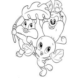 ぬりえページ: ベビー・ルーニー・テューンズ (アニメキャラクター) #26691 - 無料の印刷可能なぬりえページ