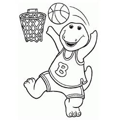 ぬりえページ: Barney (アニメキャラクター) #203034 - 無料の印刷可能なぬりえページ