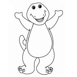 ぬりえページ: Barney (アニメキャラクター) #203036 - 無料の印刷可能なぬりえページ