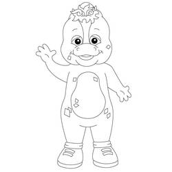 ぬりえページ: Barney (アニメキャラクター) #203040 - 無料の印刷可能なぬりえページ