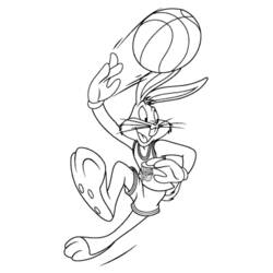 ぬりえページ: バッグス・バニー (アニメキャラクター) #26329 - 無料の印刷可能なぬりえページ