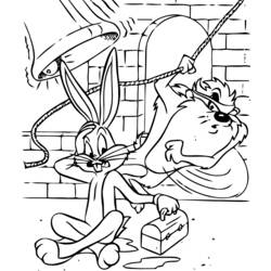 ぬりえページ: バッグス・バニー (アニメキャラクター) #26414 - 無料の印刷可能なぬりえページ