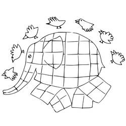 ぬりえページ: Elmer (アニメキャラクター) #188770 - 無料の印刷可能なぬりえページ